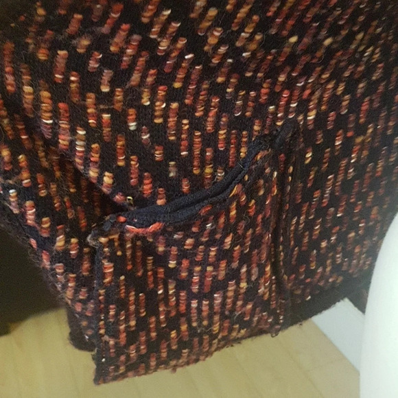 Anthropologie Moth Keavy jacquard waterfall front wool blend cardigan s… - Picture 7 of 12